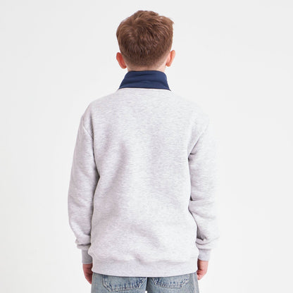 Buzo Australian 1/4 Zip Junior White Marle