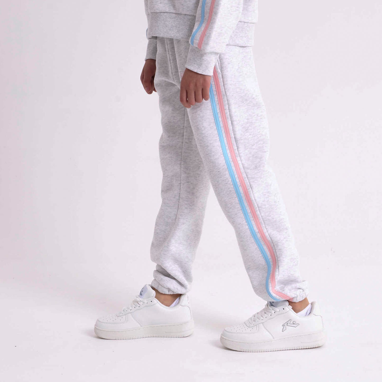 Jogging Girls Team Varsity Cuff Ecru Marle