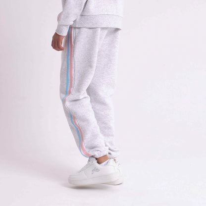 Jogging Girls Team Varsity Cuff Ecru Marle