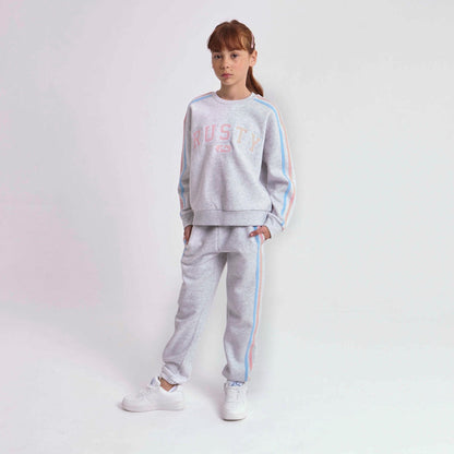 Jogging Girls Team Varsity Cuff Ecru Marle