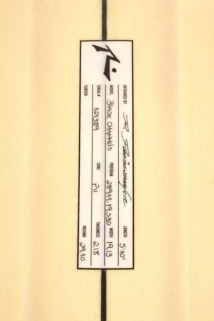 Surfboard Blade Channels 6' 0''