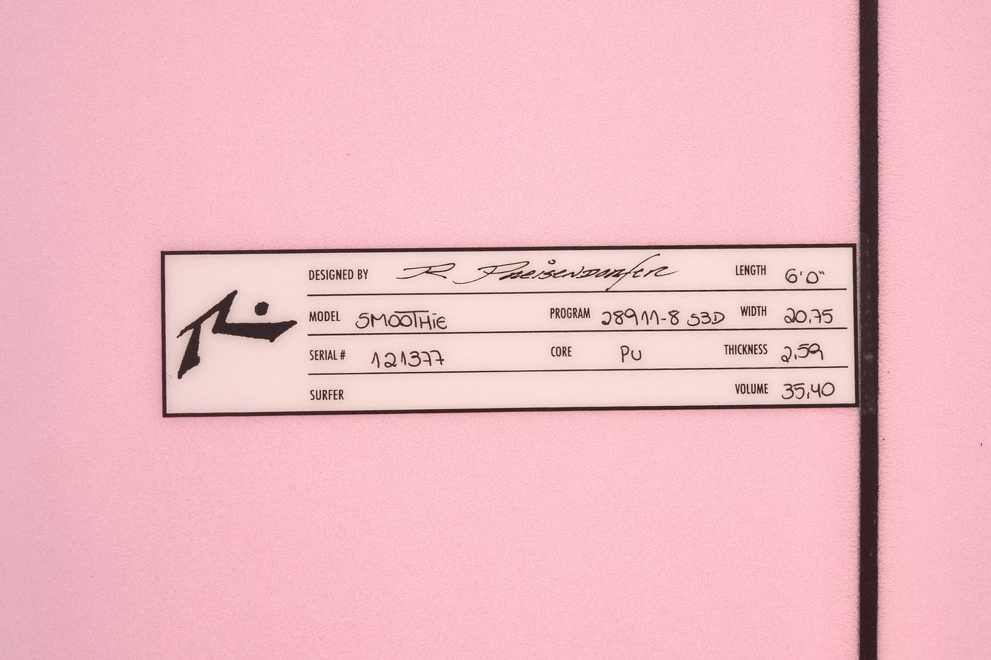 Surfboard Smoothie 6' 0''