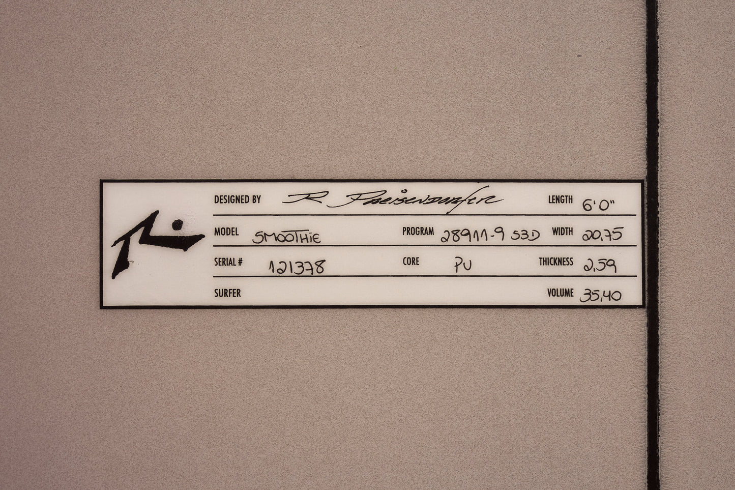 Surfboard Smoothie 6' 0'' (35,40)