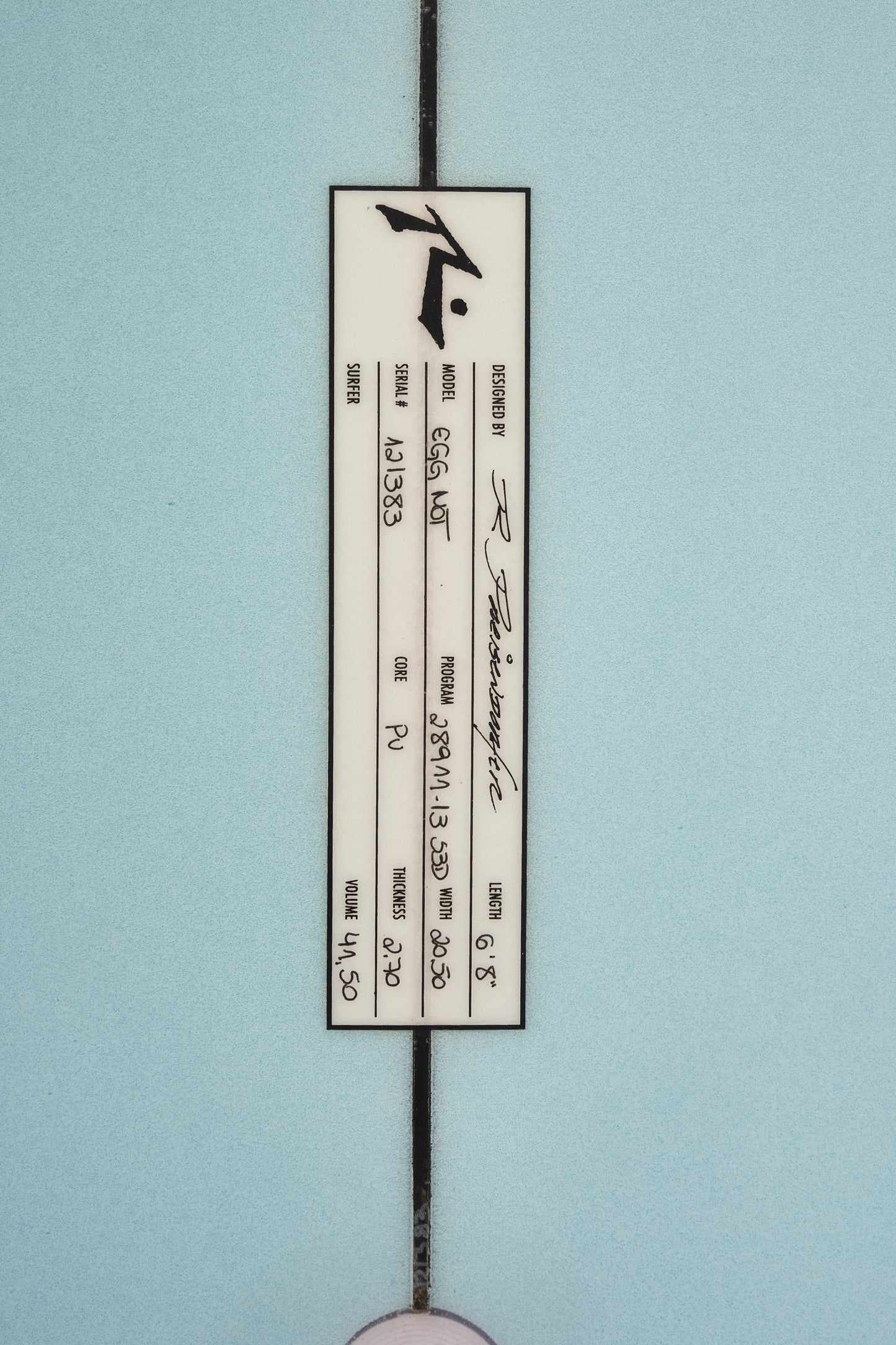 Surfboard Egg Not 6' 8''