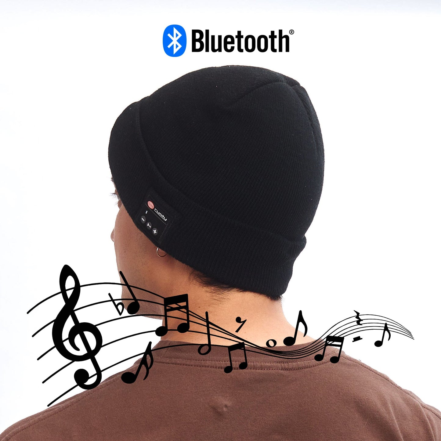 Gorro Lana Music Black