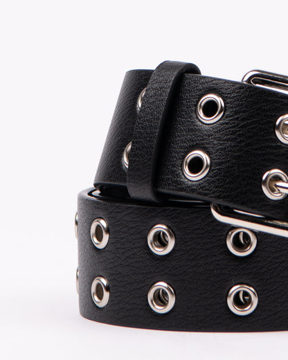 Cinturon Rusty Xoxo Eyelet Belt* Black