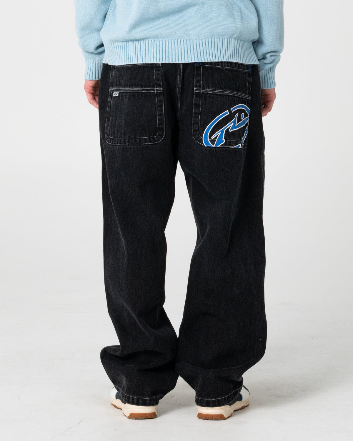Jean Turbo 2.0 Baggy Black Out/Blue