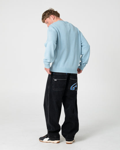 Jean Turbo 2.0 Baggy Black Out/Blue