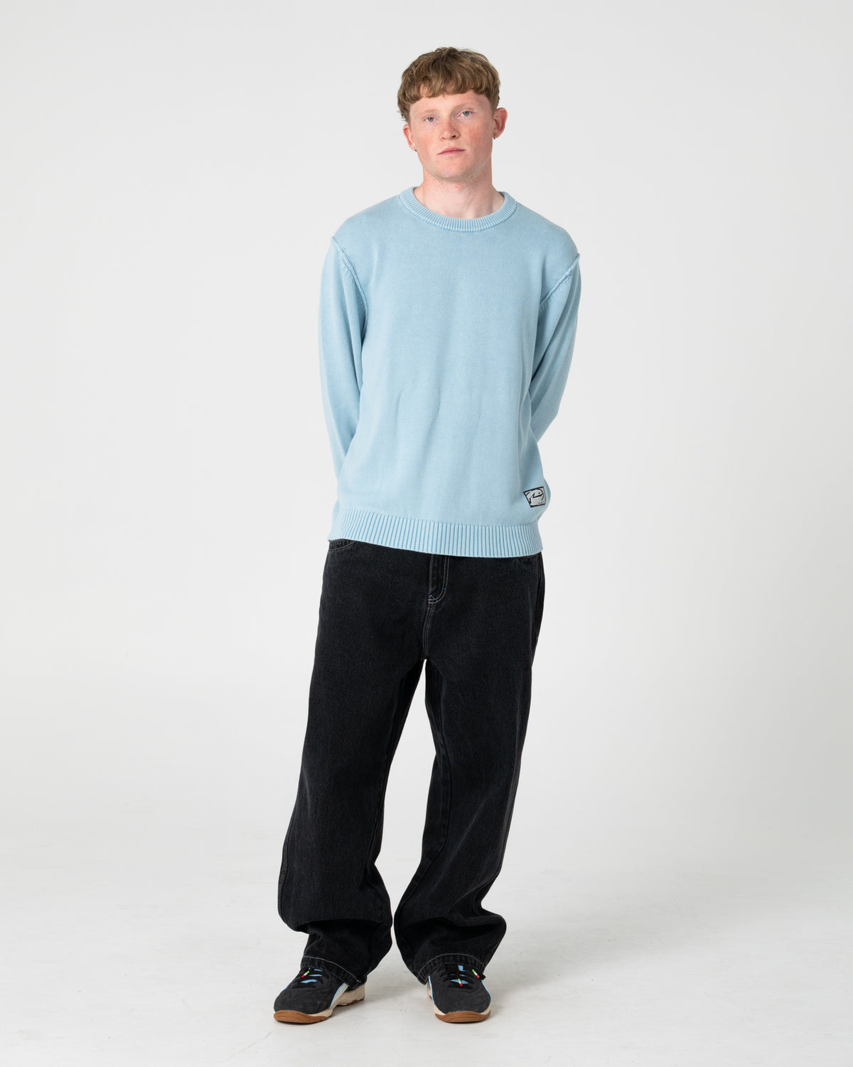 Jean Turbo 2.0 Baggy Black Out/Blue