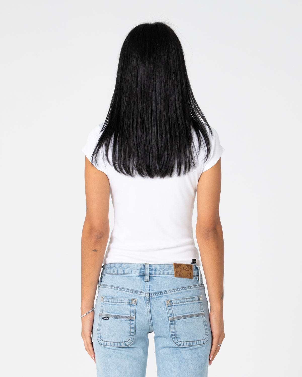 Fashion Top Im Hooked Cap Sleeve White