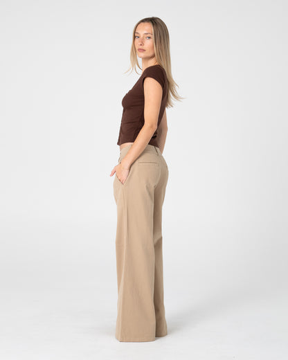Pantalon Beverley Low Rise Abbey Stone