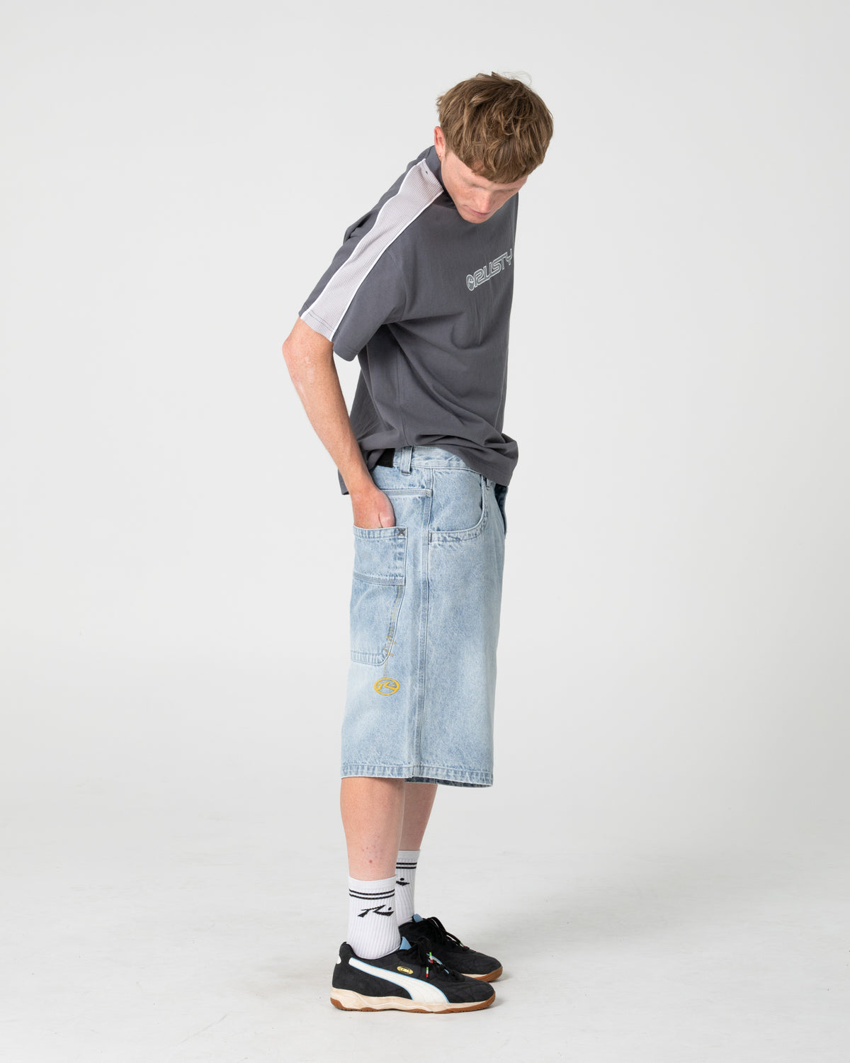 Short Yowie 2.0 Wide Baggy Blasted True Blue