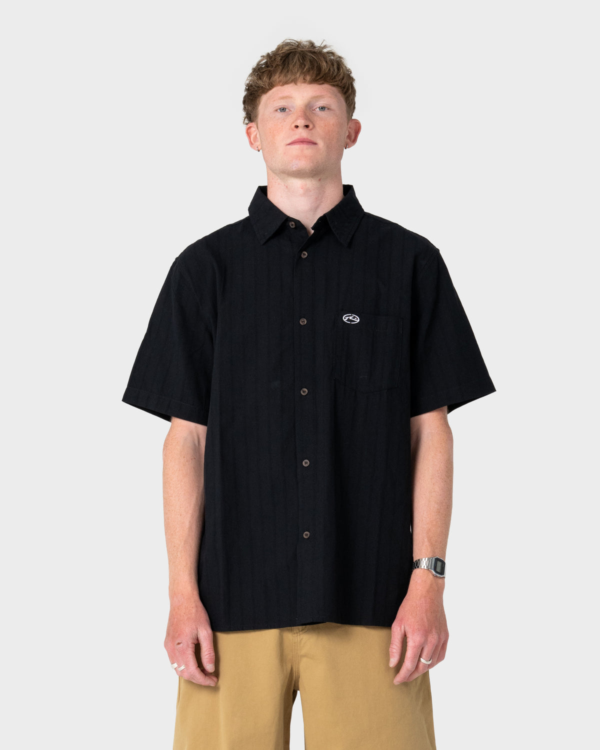Camisa Datsun Classic Short Sleeve Black