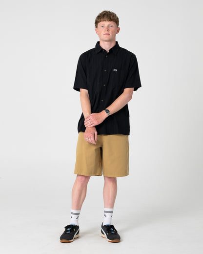 Camisa Datsun Classic Short Sleeve Black