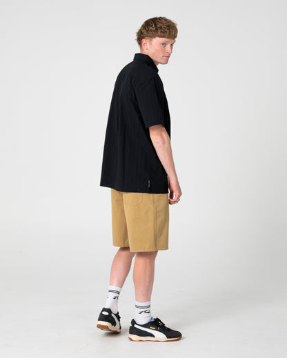 Camisa Datsun Classic Short Sleeve Black