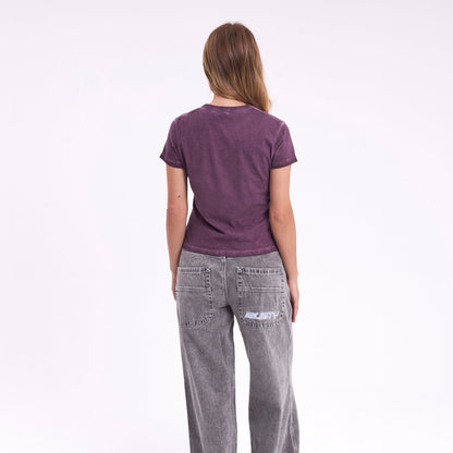 Remera Scrappy Relaxed Mini Burgundy