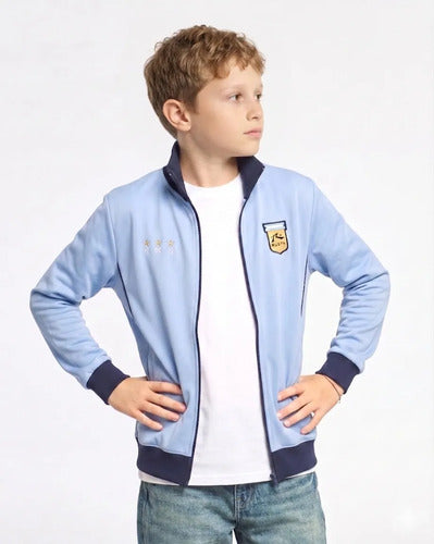 Campera Canguro Sean Eternos Junior Celeste