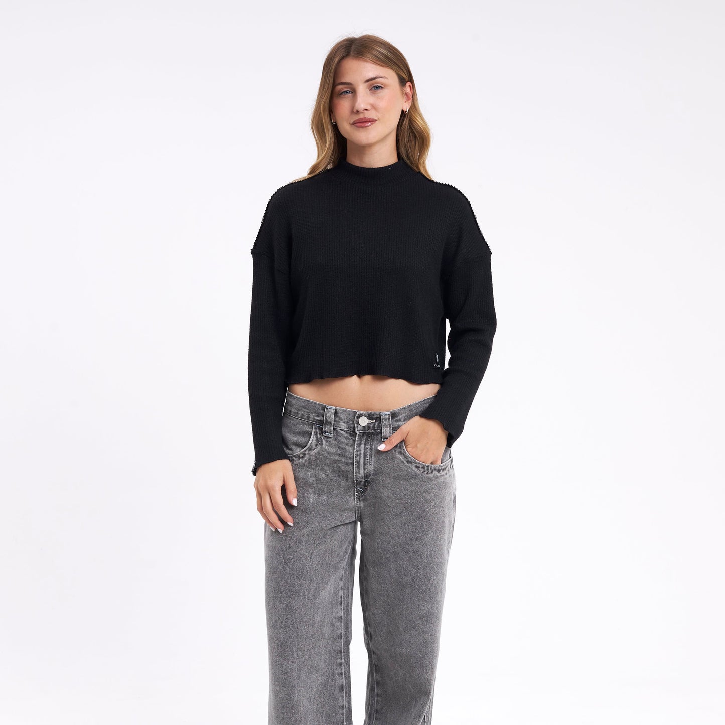 Fashion Top Shadow Black