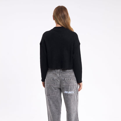 Fashion Top Shadow Black