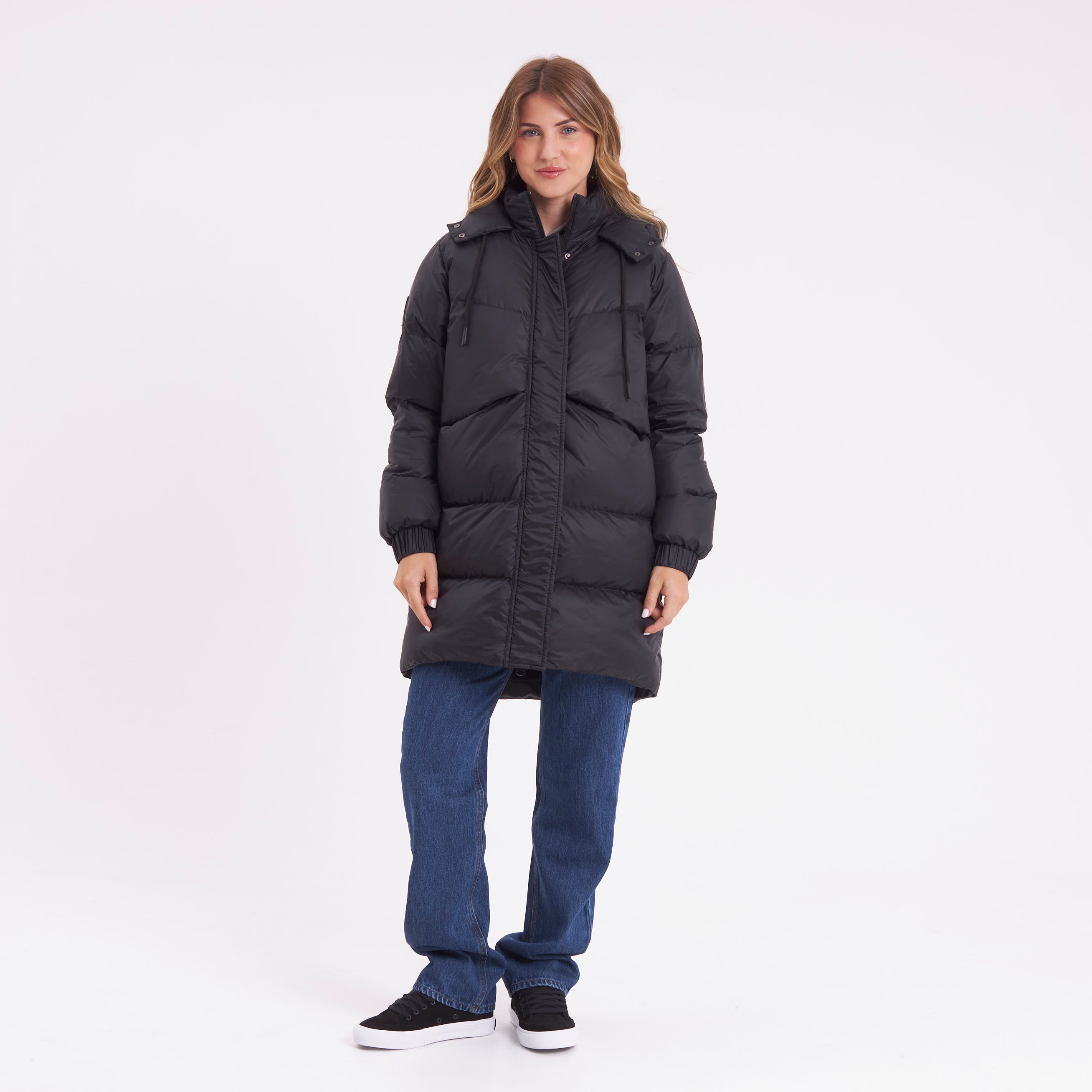 Campera Abrigo Shallow Long Coat Black