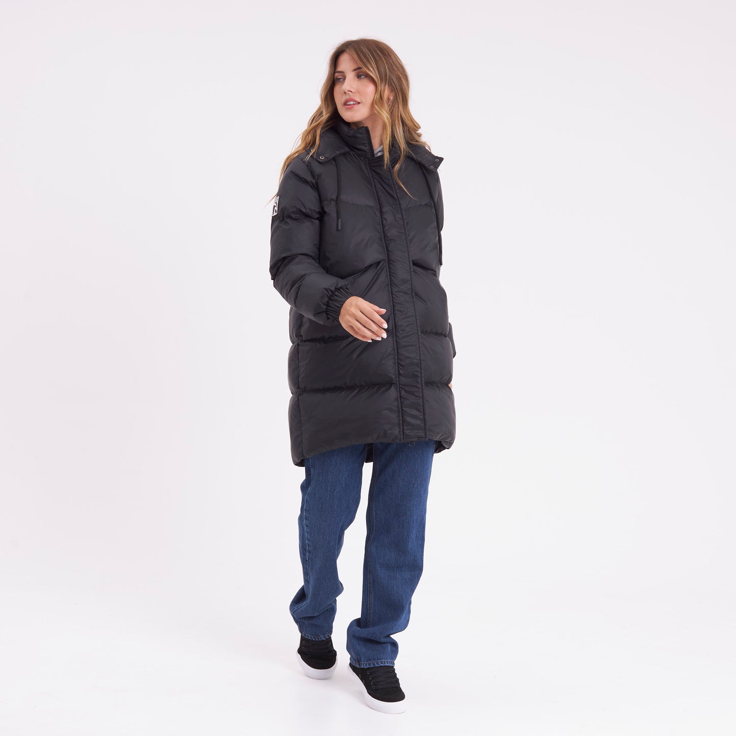 Campera Abrigo Shallow Long Coat Black