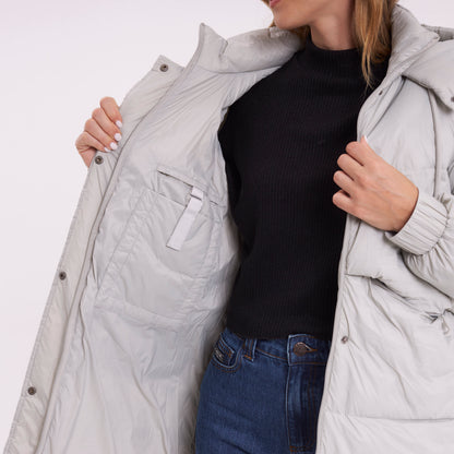 Campera Abrigo Shallow Long Coat Mirage Gray