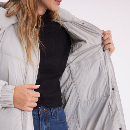 Campera Abrigo Shallow Long Coat Mirage Gray