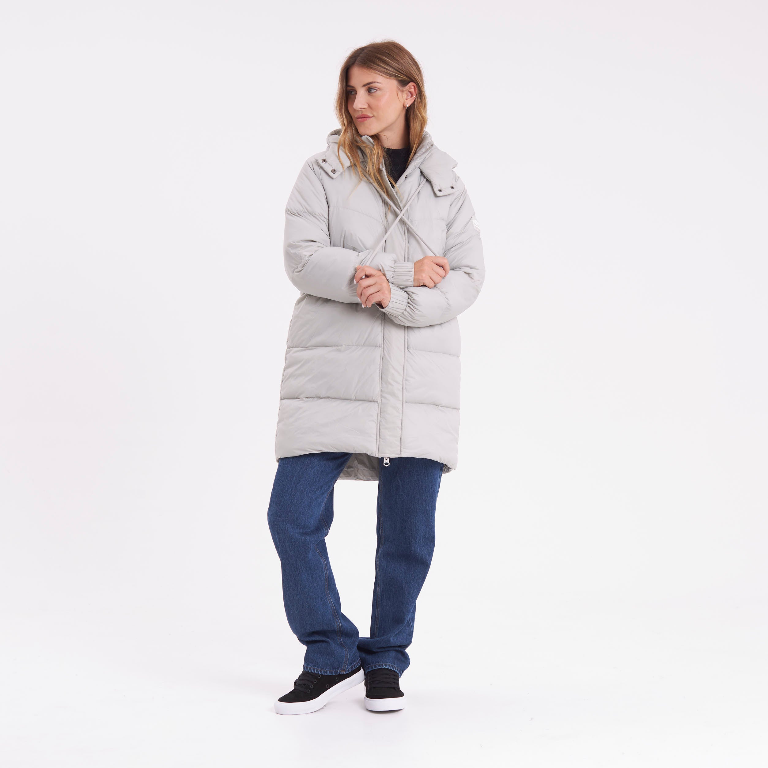 Campera Abrigo Shallow Long Coat Mirage Gray