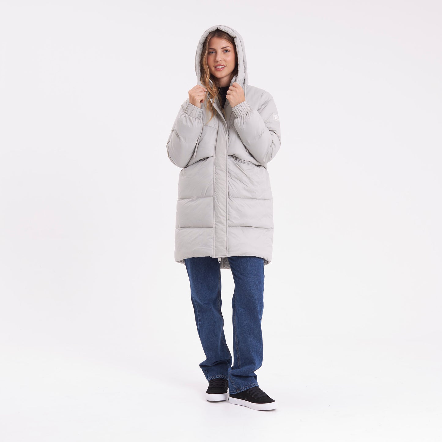 Campera Abrigo Shallow Long Coat Mirage Gray