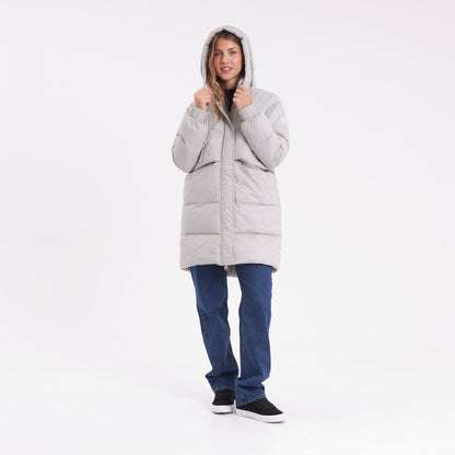 Campera Abrigo Shallow Long Coat Mirage Gray
