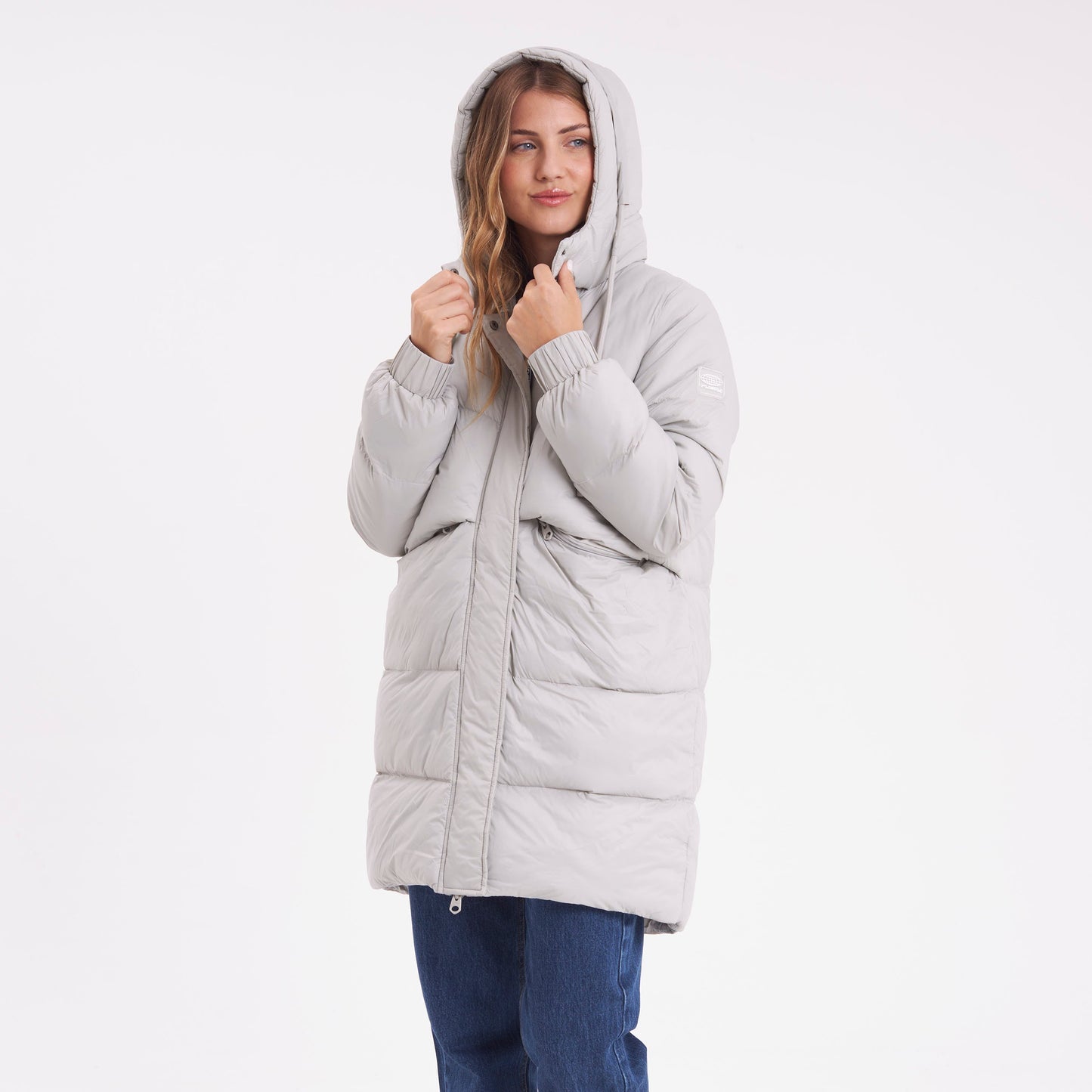 Campera Abrigo Shallow Long Coat Mirage Gray