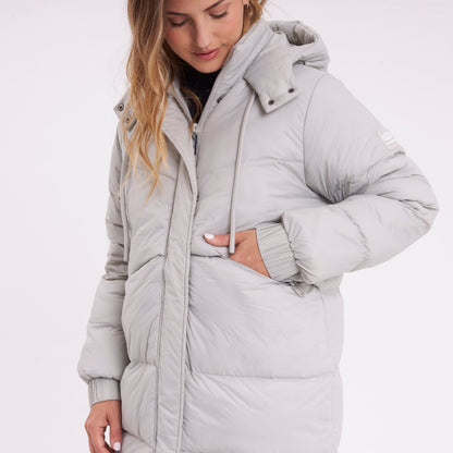 Campera Abrigo Shallow Long Coat Mirage Gray