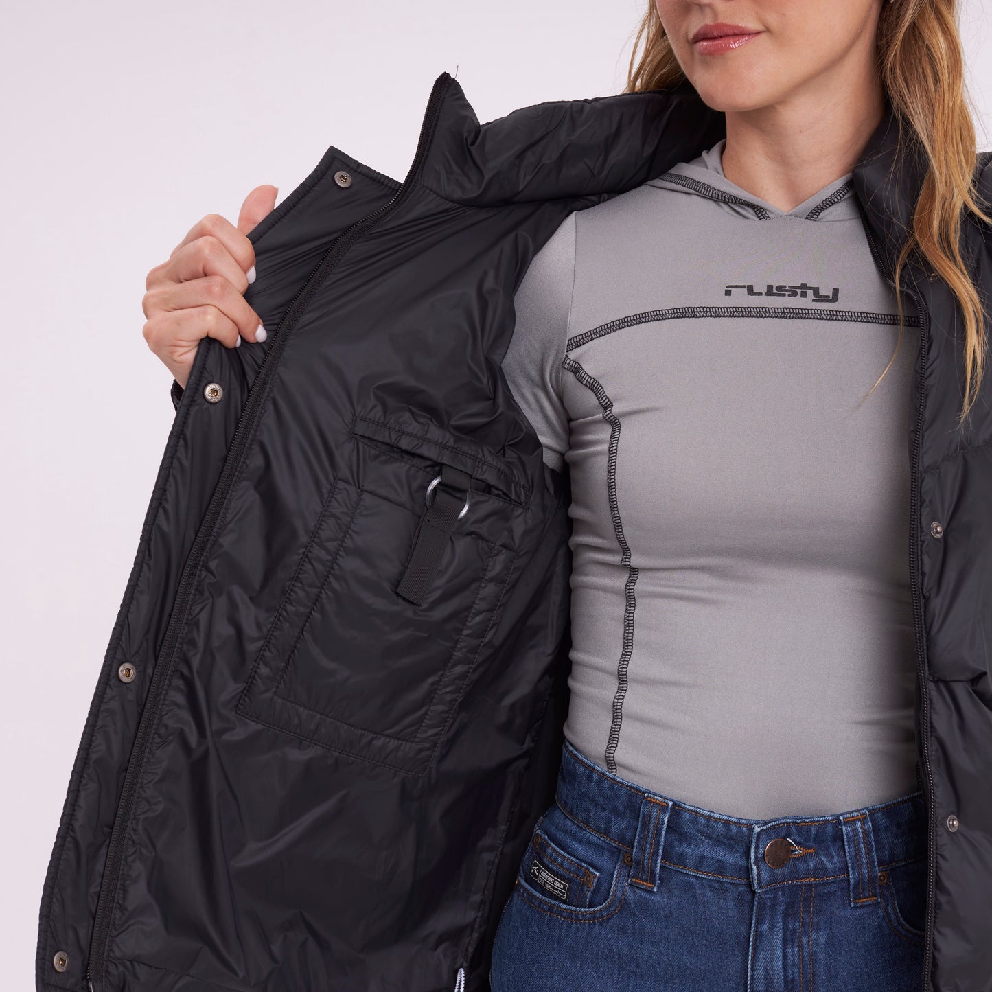Campera Abrigo Shallow Coat Black