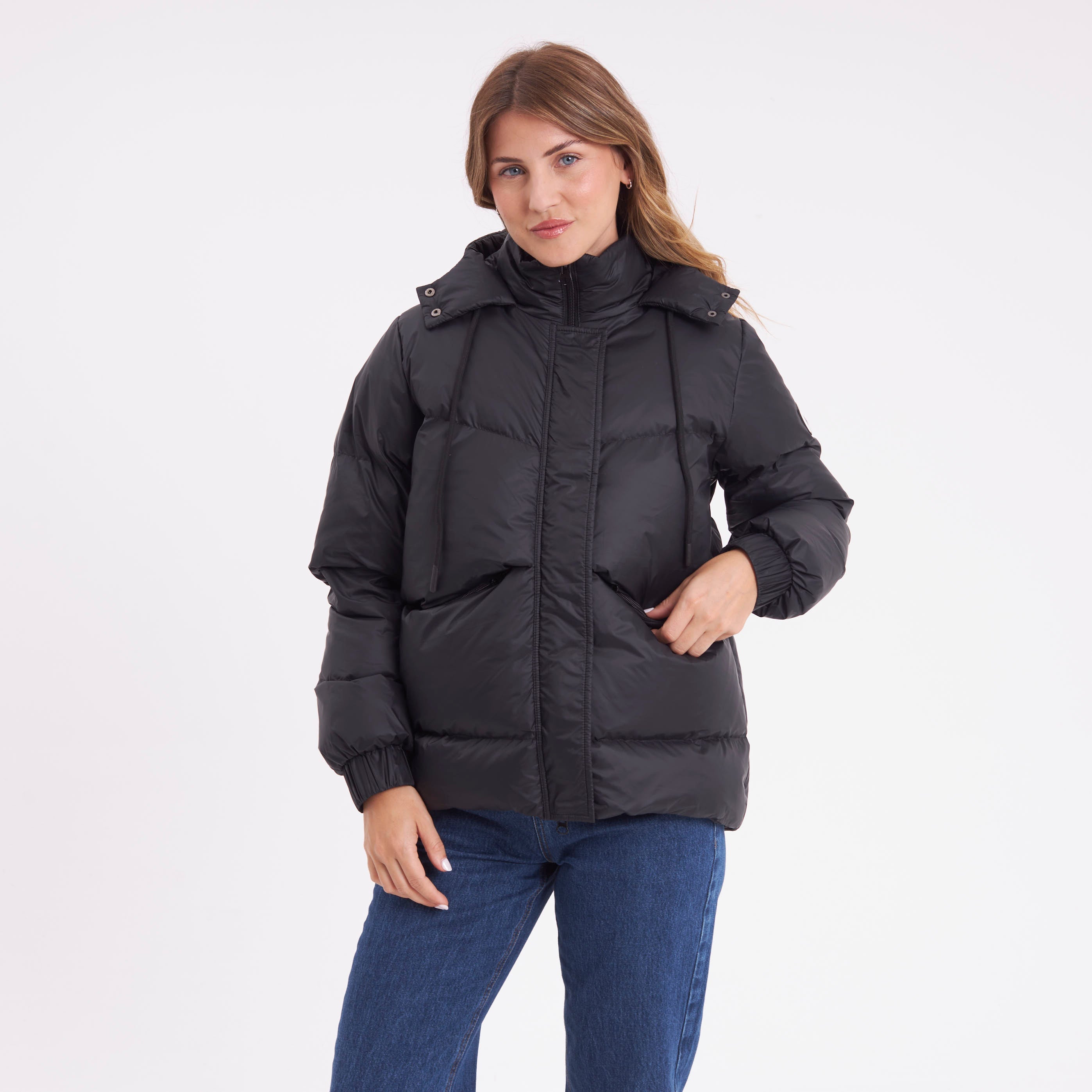 Campera Abrigo Shallow Coat Black