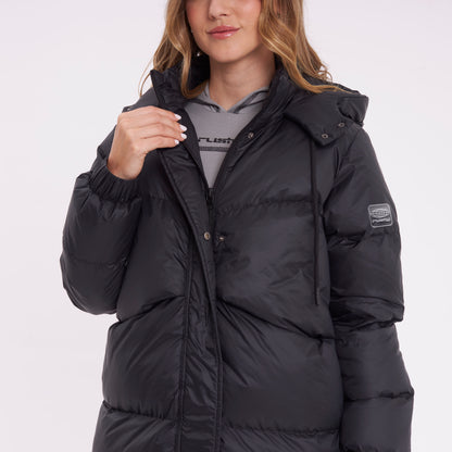 Campera Abrigo Shallow Long Coat Black