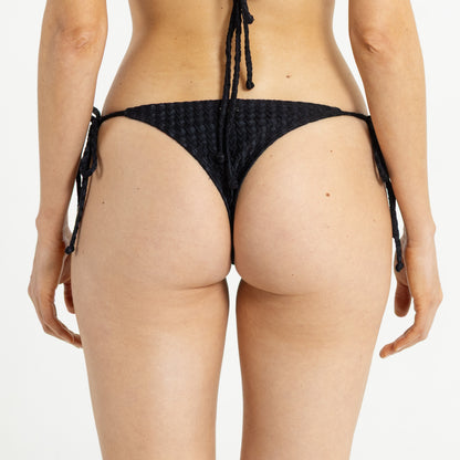 Bikini Pant Shimmy Brazilian Ties Black