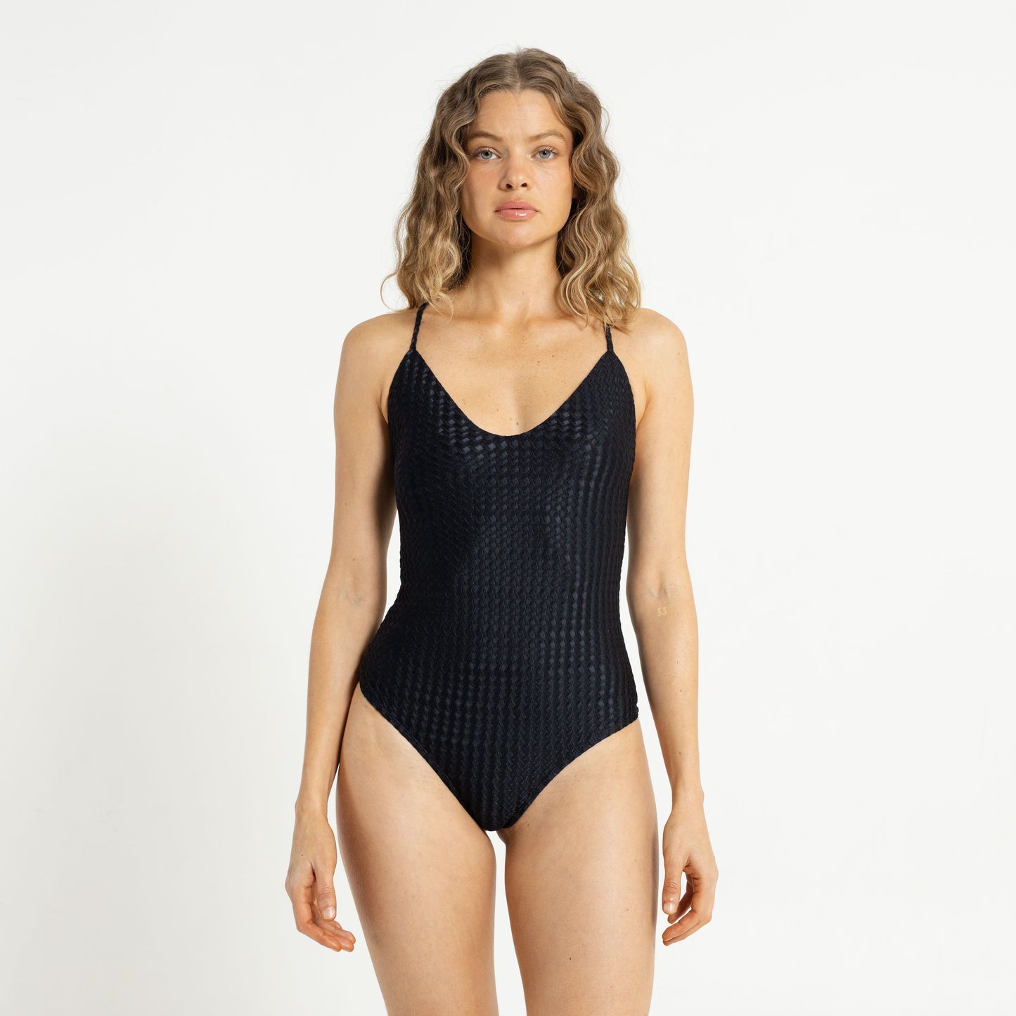 Bikini Shimmy One Piece Black