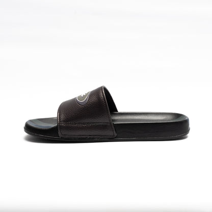 Ojotas Side Stripes Slide Black