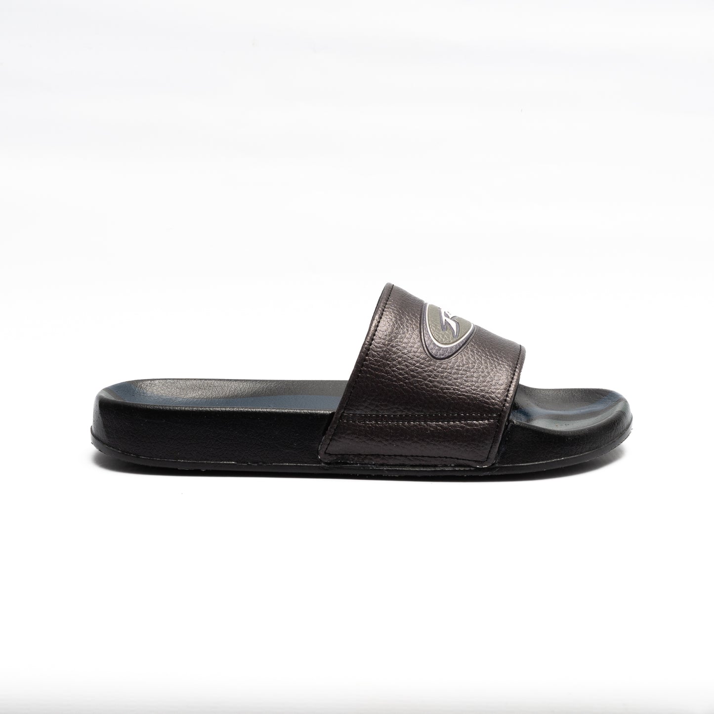 Ojotas Side Stripes Slide Black