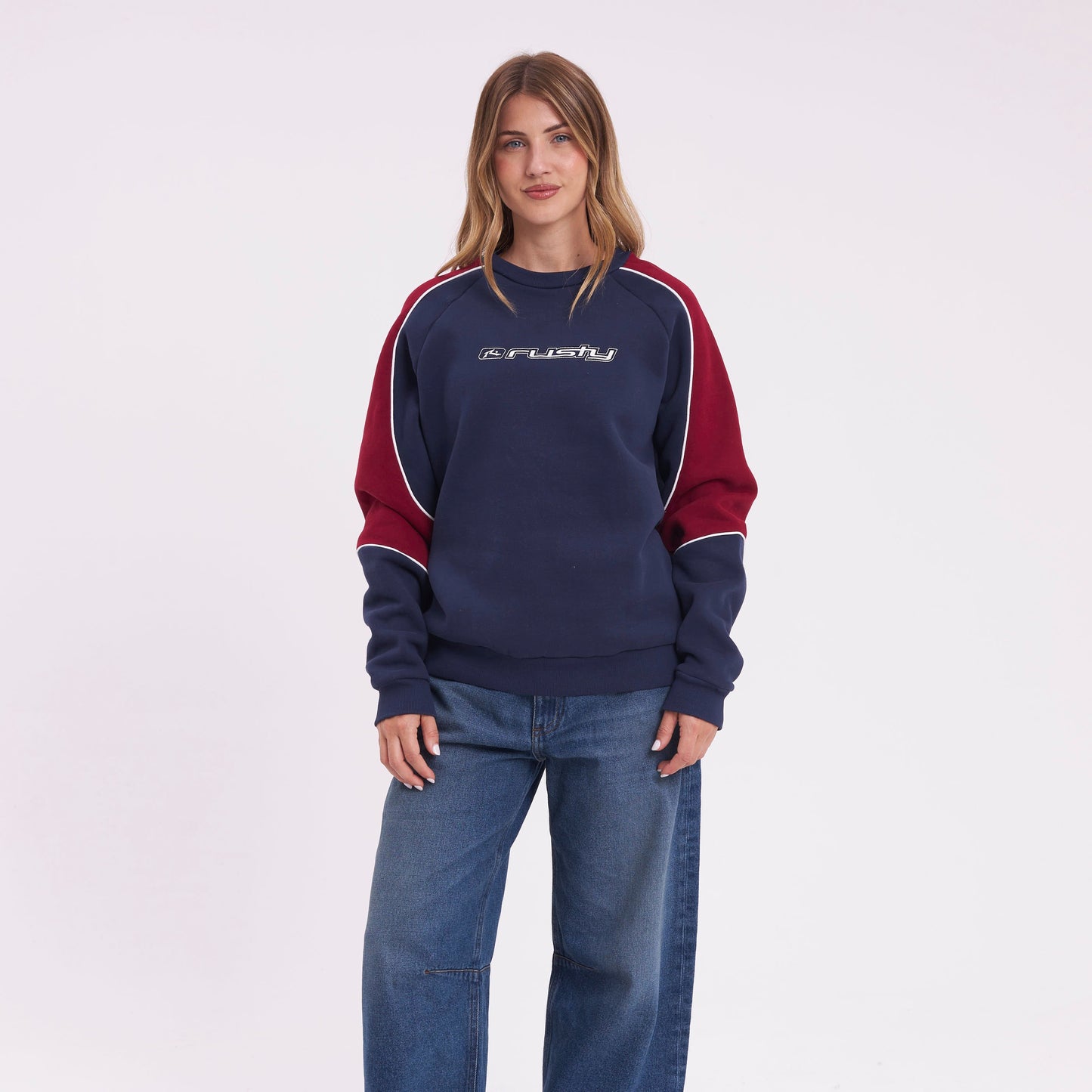 Buzo South Of The River Oversize Navy/Red