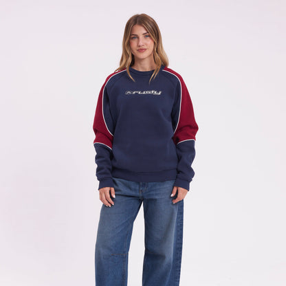 Buzo South Of The River Oversize Navy/Red
