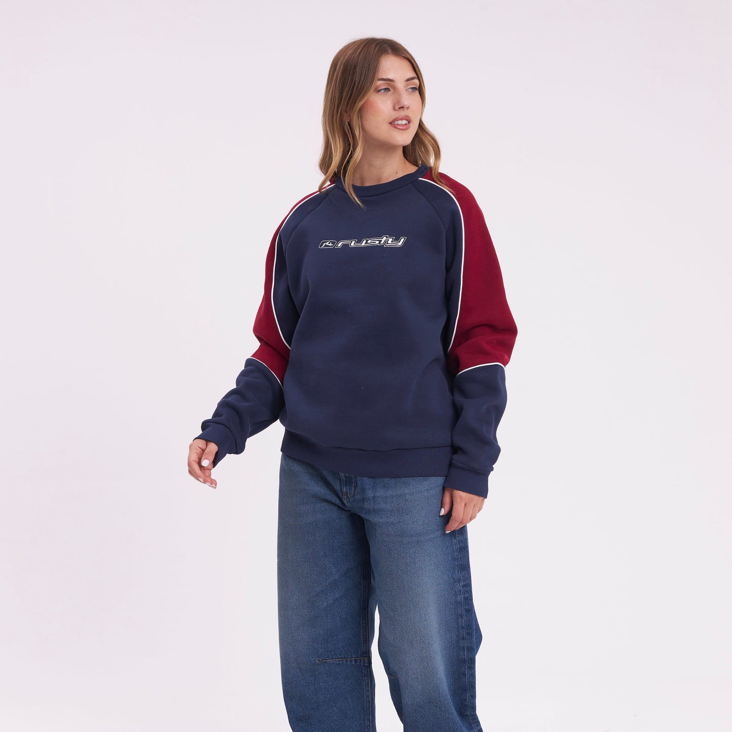 Buzo South Of The River Oversize Navy/Red