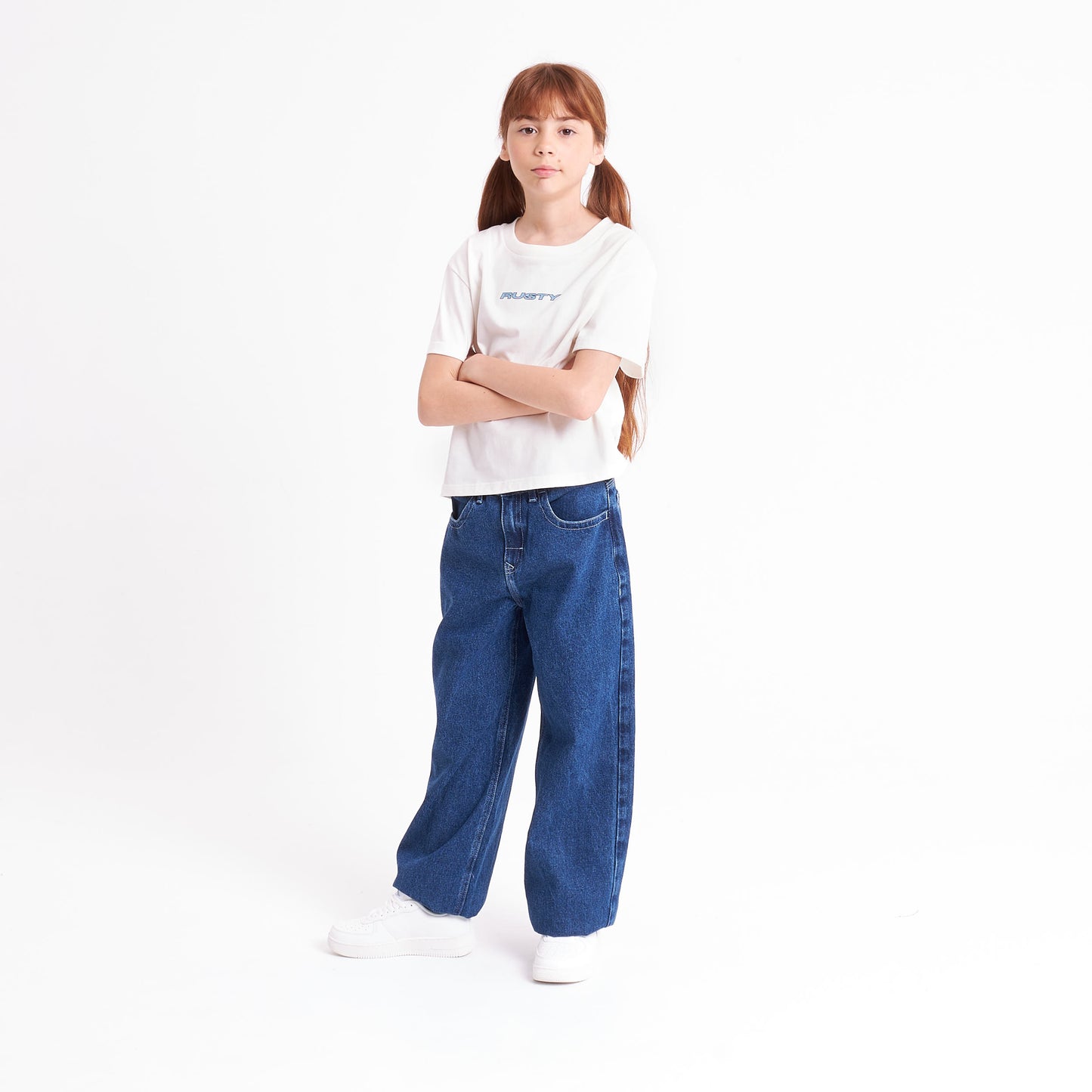 Remera Sporty Mini Girls White