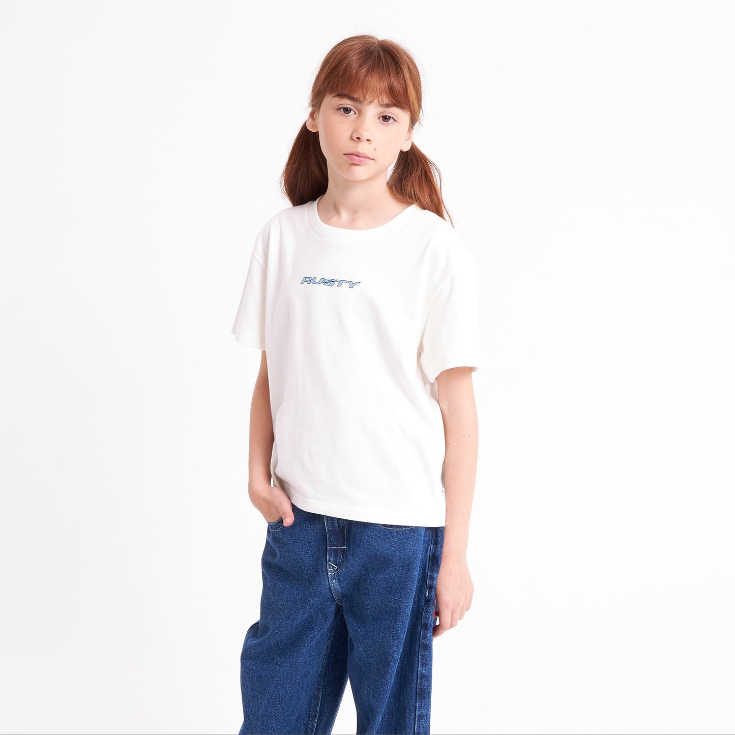 Remera Sporty Mini Girls White