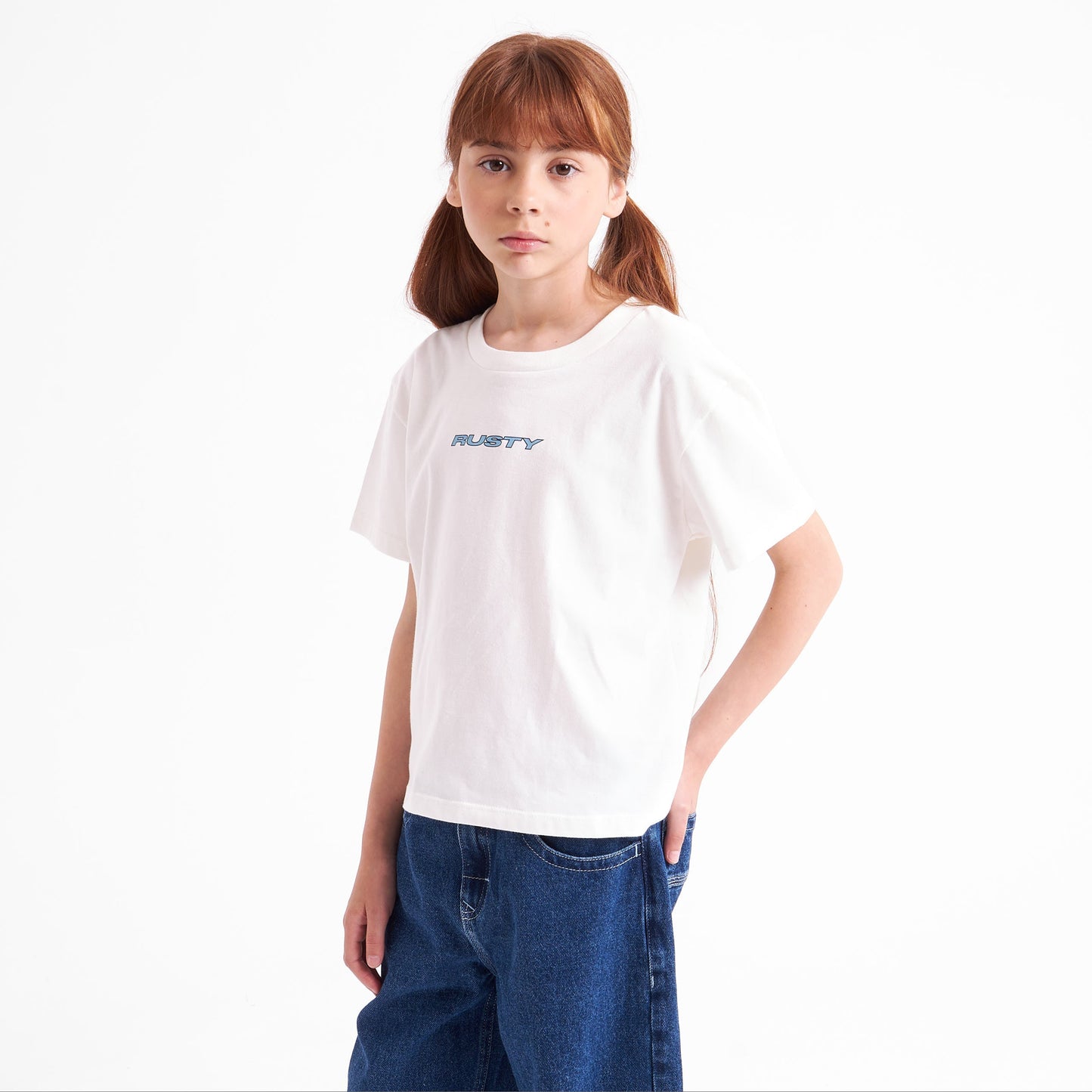 Remera Sporty Mini Girls White