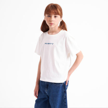 Remera Sporty Mini Girls White