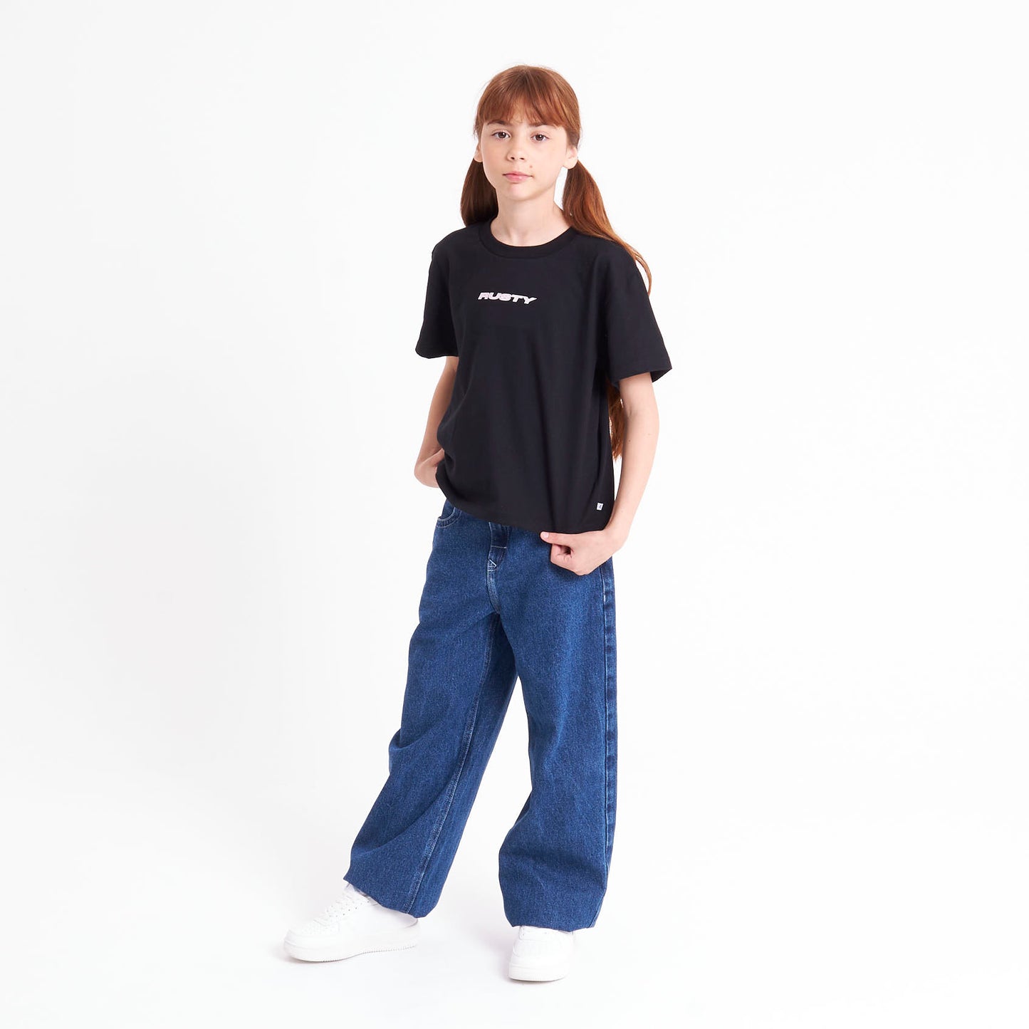 Remera Sporty Mini Girls Black