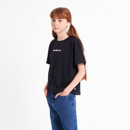 Remera Sporty Mini Girls Black