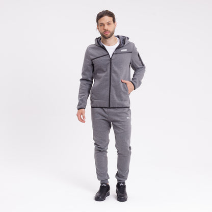 Campera Canguro Spyder Zip Grey Marle