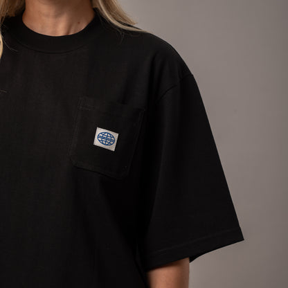 Remera Steezy Cropped Boxy Ld Black